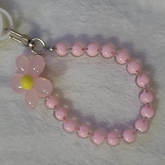 3D Bear Ear Hang Phone Chain Lanyard Clear Soft Case for iPhone 11 Pro Max Pink - Picture 2 of 4